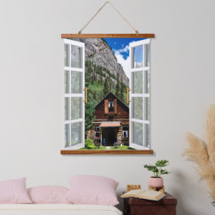 Rustic landscape Farmhouse Hanging Tapestry