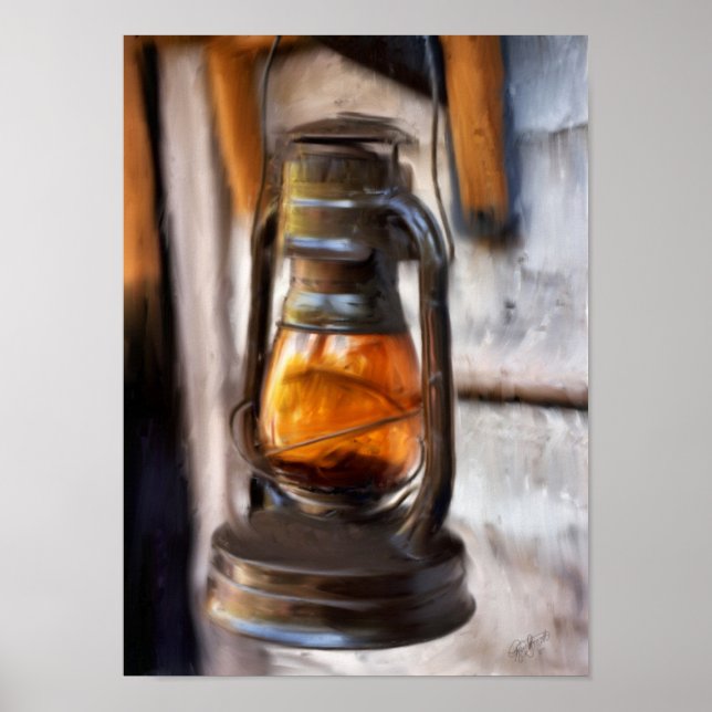 Rustic Lantern Poster (Front)