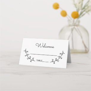 Rustic Laurels Wedding Place Card