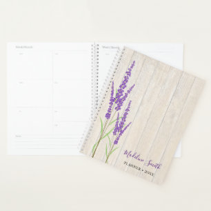 Rustic Lavender Botanical Personalized Planner
