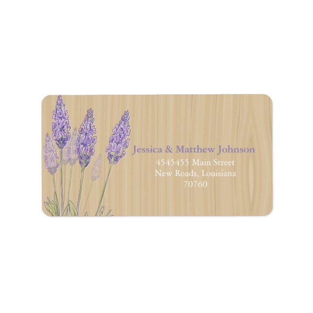 Rustic Lavender Label (Front)
