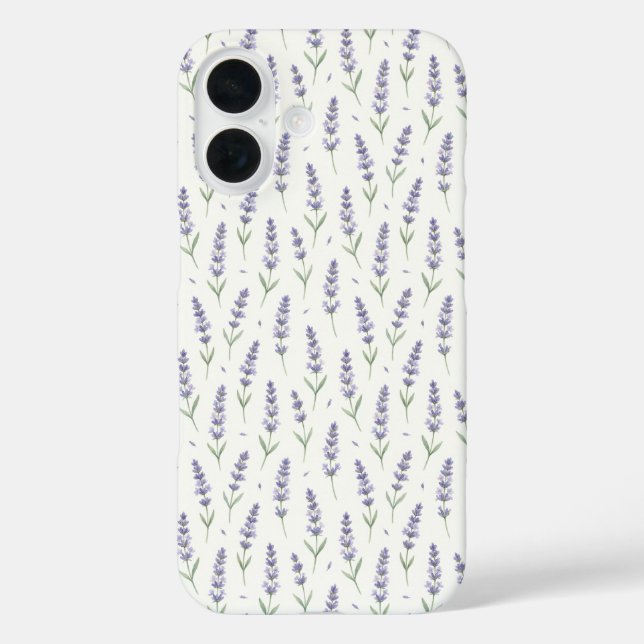 Rustic Lavender Sprigs Seamless Pattern Case-Mate iPhone Case (Back)