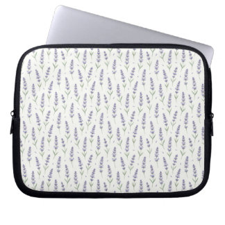 Rustic Lavender Sprigs Seamless Pattern Laptop Sleeve