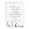 Rustic Lavender Wedding Welcome Letter & Itinerary