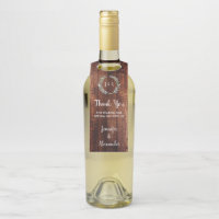 Rustic leaves wood Thank you wedding