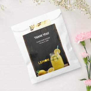 Rustic Lemon Lemonade Baby Shower Favour Bag