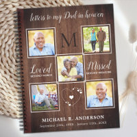 Rustic Letters To Heaven Dad Custom 5 Photo Grief