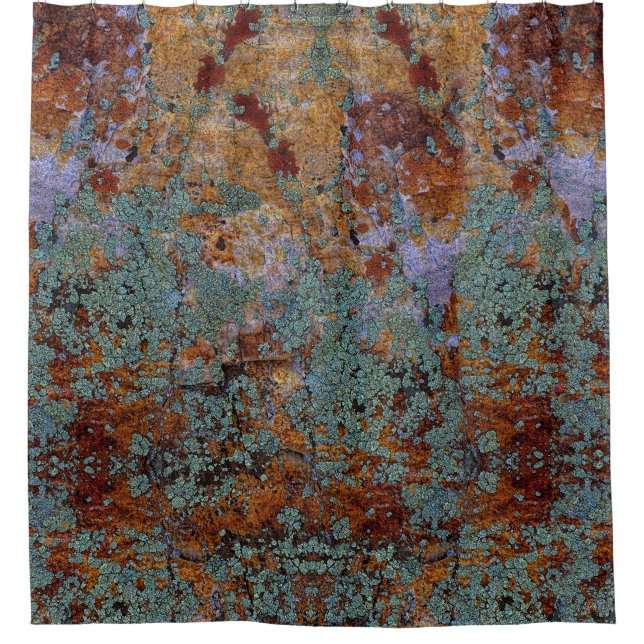 Rustic Lichen Moss With Stone and Rock Texture (Front)