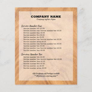 Rustic light-brown wood background flyer