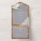 Rustic Light Grey White Floral Wood Wedding