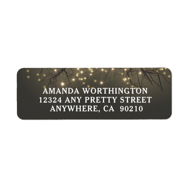 Rustic Lighted Tree Branch Country Wedding (Front)