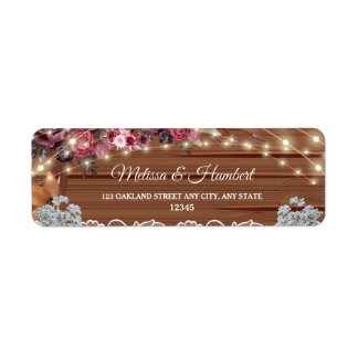 Rustic Lights Baby's Breath Mariage Adresse de ret