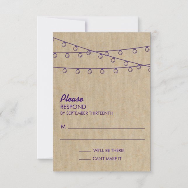 Rustic Lights Purple Response (Front)