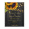 Rustic lights sunflower barn wood budget wedding