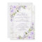 Rustic Lilac Lavender Gold Marble Floral Wedding
