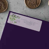Rustic Lilac | Lavender Return Address Label