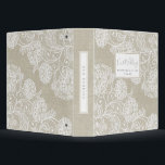 Rustic Linen   Lace Wedding Planner 3 Ring Binder<br><div class="desc">This rustic French Country style wedding binder features a faux linen and lace background. On the front you will find space for you to customize it with your own name and date. It makes a wonderful gift for the new bride-to-be for all the wedding details, style inspiration, contracts, etc. Also...</div>