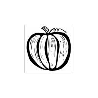 Rustic Lino-cut Pumpkin Fall Halloween