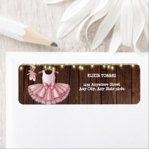 Rustic Little Ballerina Tutu Glitter Baby Shower