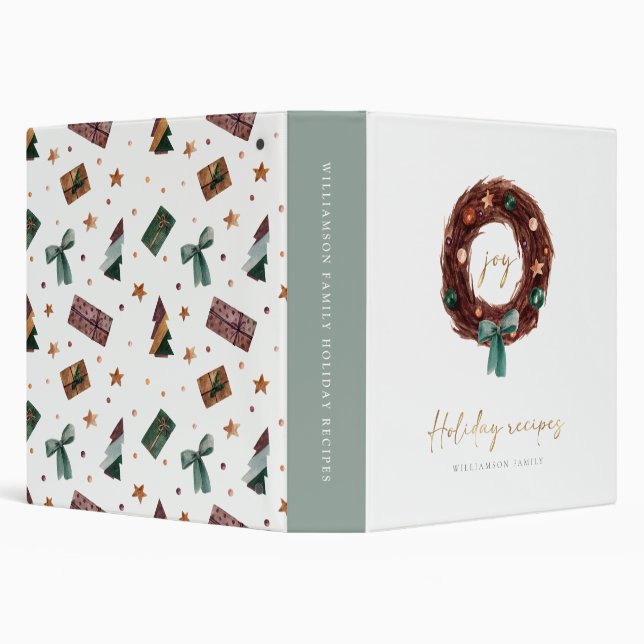 Rustic Little Bundle of Joy Holiday Recipes Binder (Background)