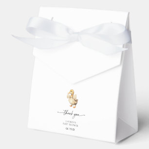 Rustic Little Duckling Duck Thank You Favor Box
