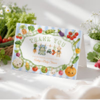 Rustic Little Sprout Boy Baby Shower Thank You