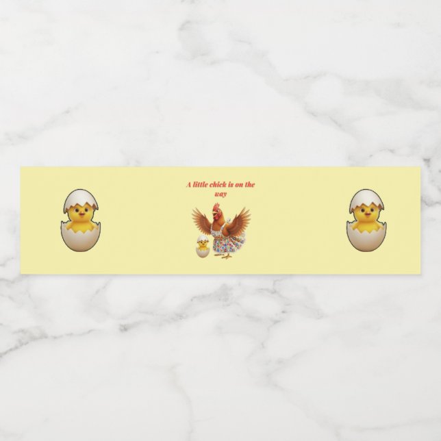 Rustic Little Star Baby shower Water Bottle Label (Single Label)