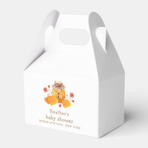 Rustic Little Wildflower Honey Bee Baby Shower Favor Box