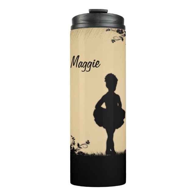 Rustic Littlest Ballerina Thermal Tumbler (Front)