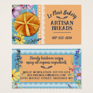 Rustic loaf of bread flowers lace baking bakery