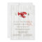 RUSTIC LOBSTER WOOD WEDDING INVITATION