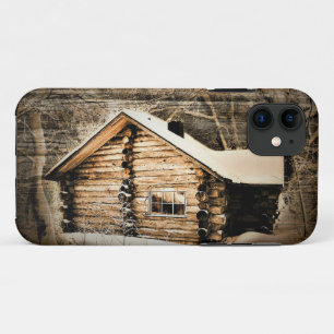 Rustic Log Cabin In The Wilderness iPhone 11 Case