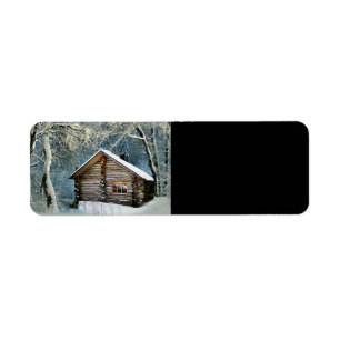 Rustic Log Cabin Winter Magic