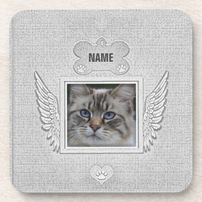 Rustic Look Grey Stone Mouse Pad Coaster (Front)