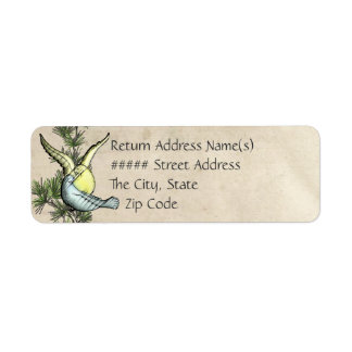 Rustic Love Birds (Return Address)