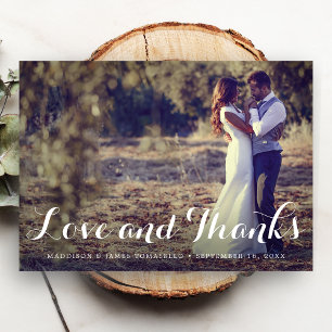 Rustic LOVE et MERCI Mariage Photo