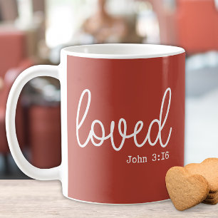 Rustic Love Faith Quote minimalist Coffee Mug