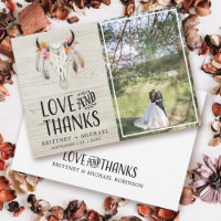 Rustic Love Thanks Antler Light Wood