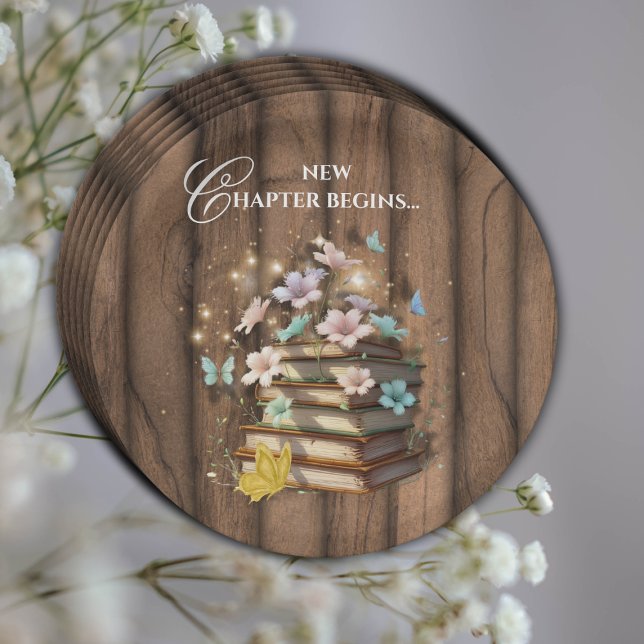 Rustic Magical Storybooks Baby Shower  Paper Plate (Creator Uploaded)