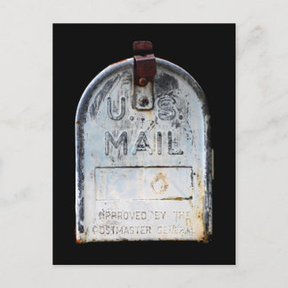 Rustic Mailbox Portrait Postcard