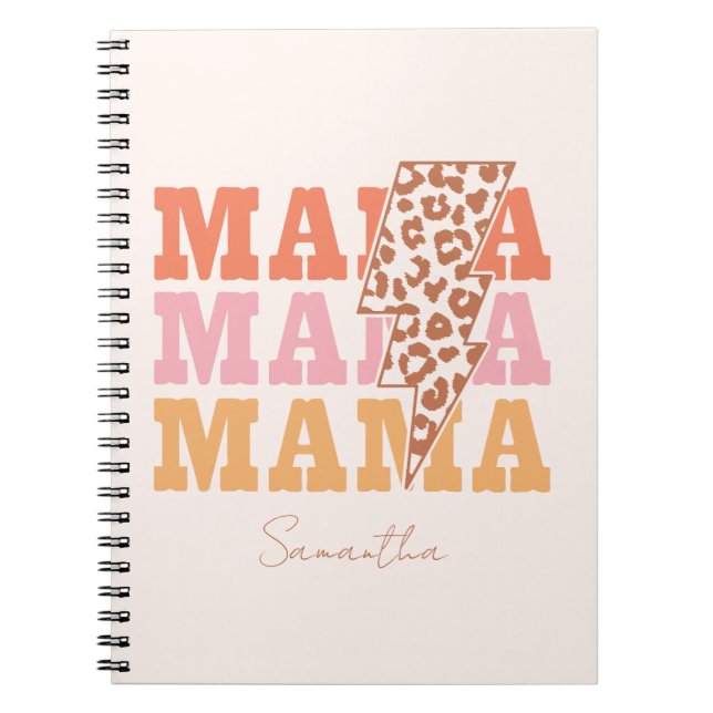 Rustic "Mama" Repeat Notebook (Front)