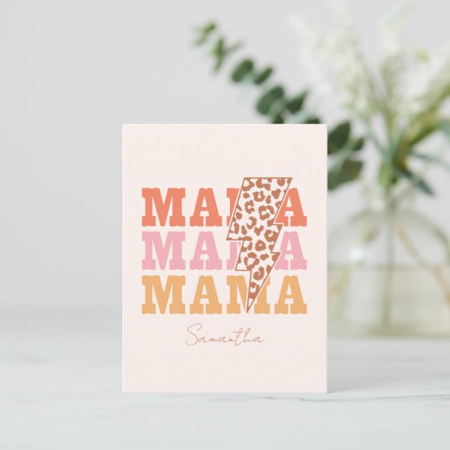 Rustic "Mama" Repeat Postcard (Standing Front)