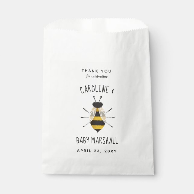 Rustic Mama to Bee Personalized Favour Bag (Front)