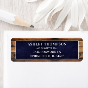 Rustic Man Myth Legend 50 Birthday Return Address