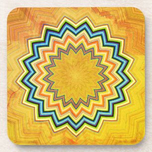 Rustic Mandala Coaster