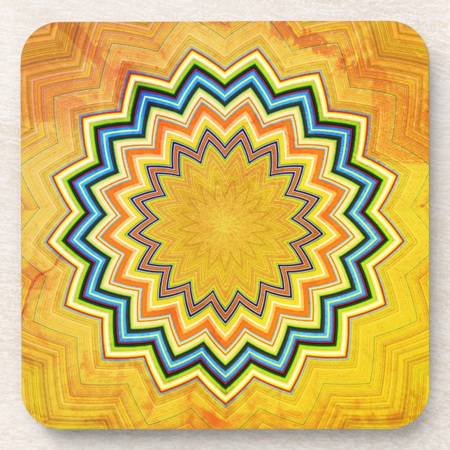 Rustic Mandala Coaster (Front)