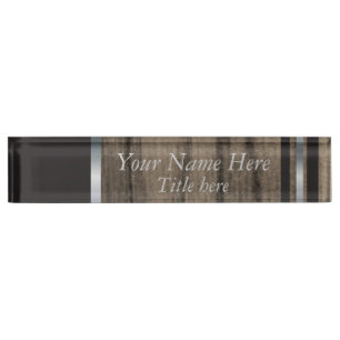 Rustic Manly Styled Name Plate