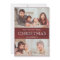 Rustic Maroon Red Winter Christmas Photo Collage