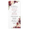 Rustic Marsala Burgundy Wedding Program