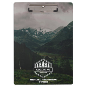 Rustic Masculine Forest Mountains Outdoors Clipboard